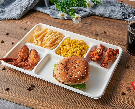 Rectangle Compartment Plates