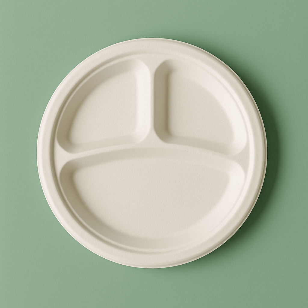 Round Compartment Plates