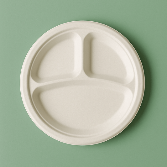 Round Compartment Plates